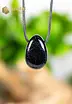 Black Tourmaline pendant, drilled - no. 3