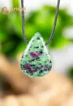 Ruby in Zoisite EX Pendant drilled - no. 2