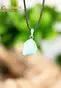 Chrysopraas hanger met zilver oog - nr. 5