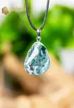 Tree Agate EX Pendant with silver loop - no. 6