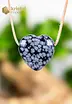 Snowflake Obsidian Heart Pendant