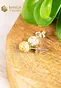 Picture Jasper Earrings - 6 mm