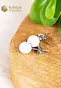 Howlite Earrings - 8 mm