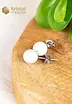 Howlite Earrings - 8 mm