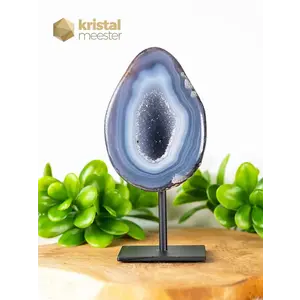 Agate Geode on stand - no. 3