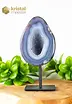 Agate Geode on stand - no. 3