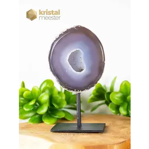 Agate Geode on stand - no. 1