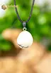 Howlite EX Pendant with silver loop - no. 1