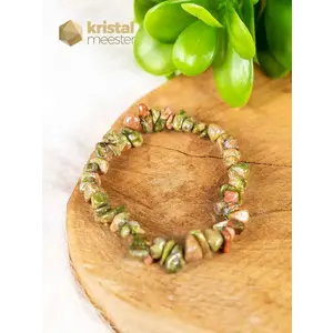 Unakite Chip Bracelet