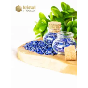 Lapis Lazuli Chips - XXS - in bottle with cork