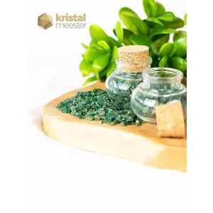 Aventurine Green Chips - XXS - in bottle with cork