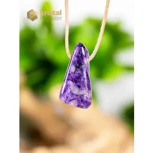 Charoite EX pendant drilled - no. 4