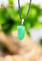 Chrysoprase Pendant with silver loop - no. 3