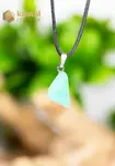 Chrysoprase Pendant with silver loop - no. 1