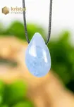 Blue Calcite drop shaped pendant