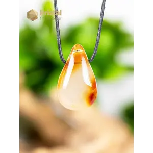 Carnelian Drop Shaped Pendant - no. 4