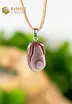 Botswana Agate EX pendant with silver loop - no. 4