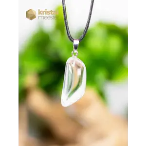 Rock Crystal EX Pendant with silver loop - no. 3