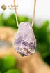 Amethyst pendant drilled - raw