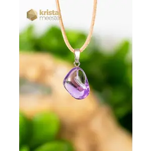 Amethyst EX pendant with silver loop