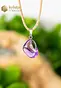 Amethyst EX pendant with silver loop