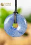 Blauwe Kwarts Donut - 40 mm