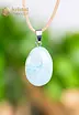 Larimar pendant with silver loop - no. 3