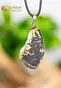 Feather Pyrite Pendant with silver loop - no. 2