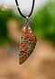 Unakite Angel Wing Pendant