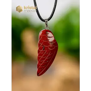 Red Jasper Angel Wing Pendant