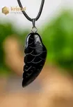 Onyx Angel Wing Pendant