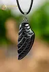 Hematite Angel Wing Pendant