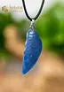 Blue Quartz Angel Wing Pendant