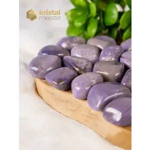 Lilac Chalcedony Tumbled Stones - Size L