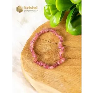 Pink Tourmaline Chip Bracelet