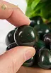 Heliotrope tumbled stones - round