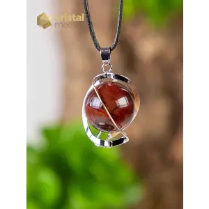 Red Tiger Eye Spiral Pendant