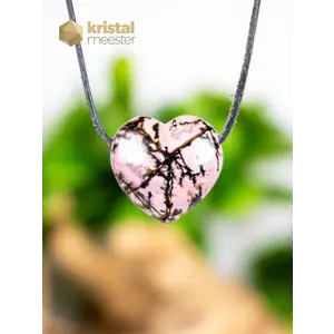 Rhodonite Heart Pendant - no. 1