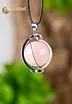 Rose Quartz Spiral Pendant