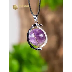 Amethyst Spiral Pendant