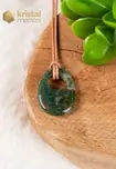 Moss Agate Donut Oval - 25 mm