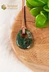 Moss Agate Donut Oval - 25 mm