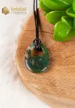 Moss Agate Donut Oval - 25 mm