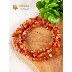 Carnelian Chip Necklace - 90 cm