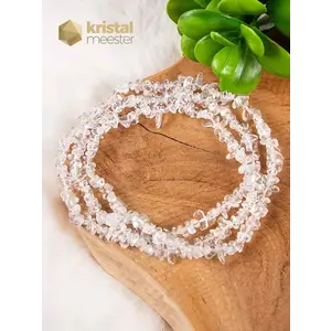 Rock Crystal Chip Necklace - 90 cm