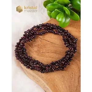 Garnet Chip Necklace - 90 cm