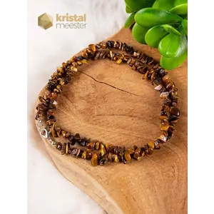 Tiger Eye Chip Necklace - 60 cm