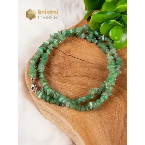 Aventurine Green Chip Necklace - 60 cm