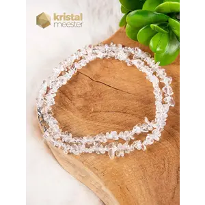 Rock Crystal Chip Necklace - 60 cm