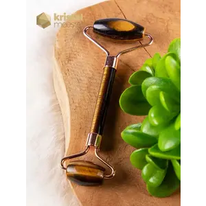 Tiger Eye Massage Roller - Rose Gold Color